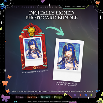 Aurarain Debut Merch - Digitally Signed Photocard Bundle