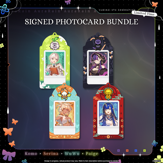 Aurarain Debut Merch - Signed Photocard Bundles