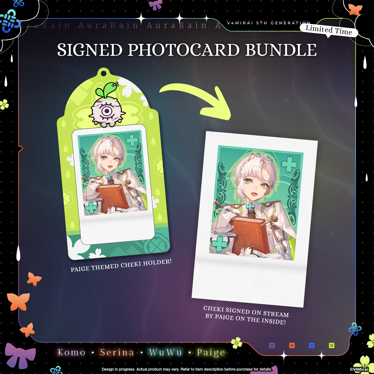 Aurarain Debut Merch - Signed Photocard Bundles