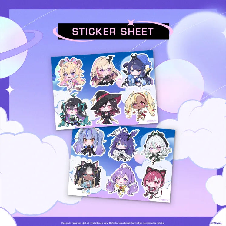 Chibi Delight Merch - Set of Sticker Sheets – Brave group US Store