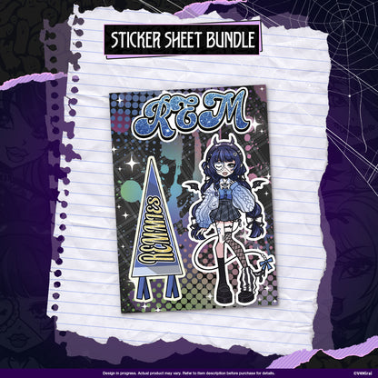 Lunalia Halloween Merch - Sticker Sheet Bundle