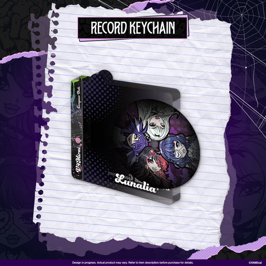 Lunalia Halloween Merch - Record Keychain