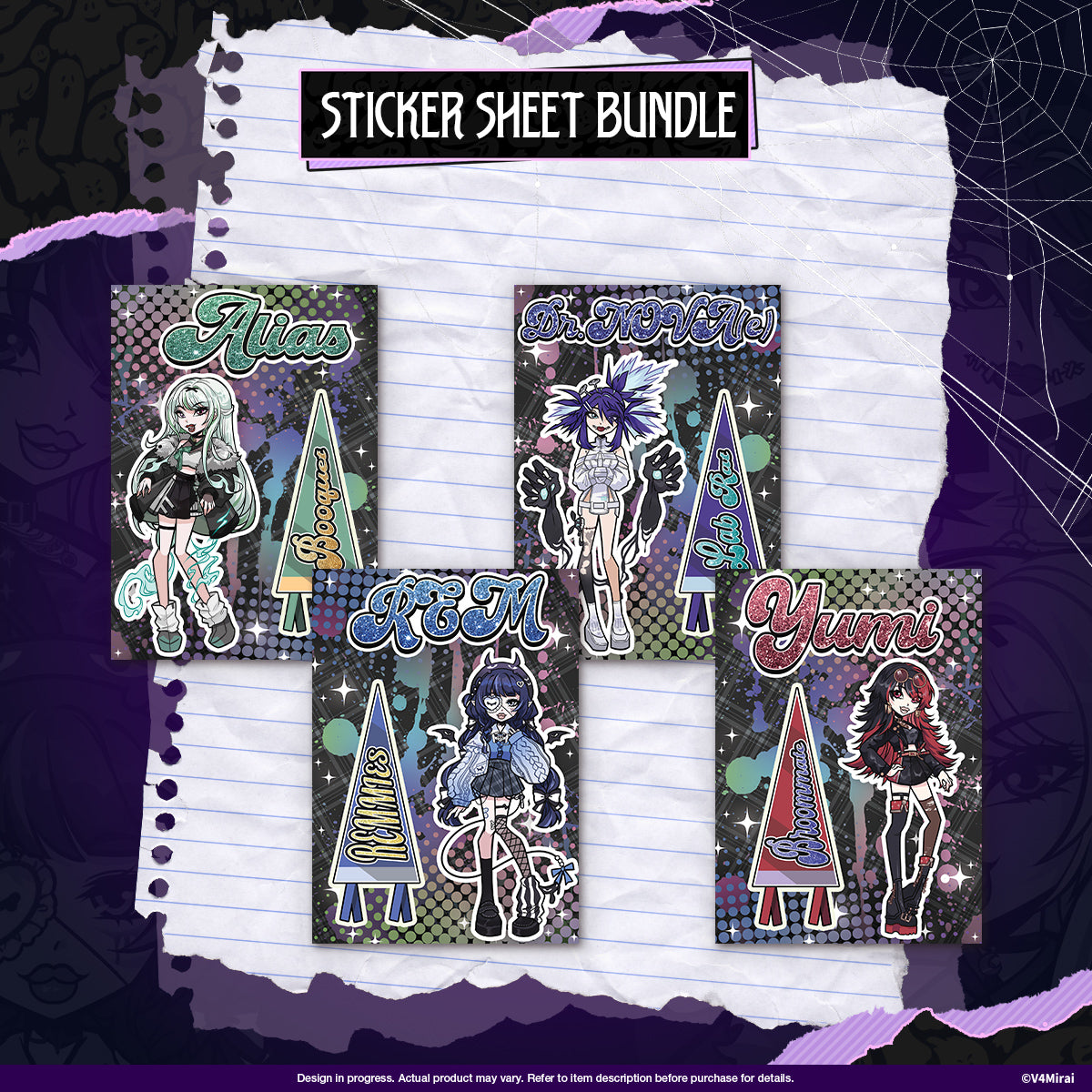 Lunalia Halloween Merch - Sticker Sheet Bundle