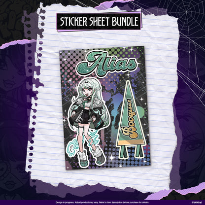 Lunalia Halloween Merch - Sticker Sheet Bundle