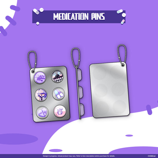 Dr.NOVA(e) Birthday Merch 2025 - Medication Pins