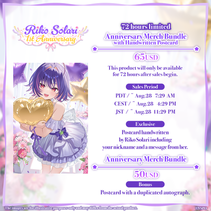 Riko Solari 1st Anniversary Merch