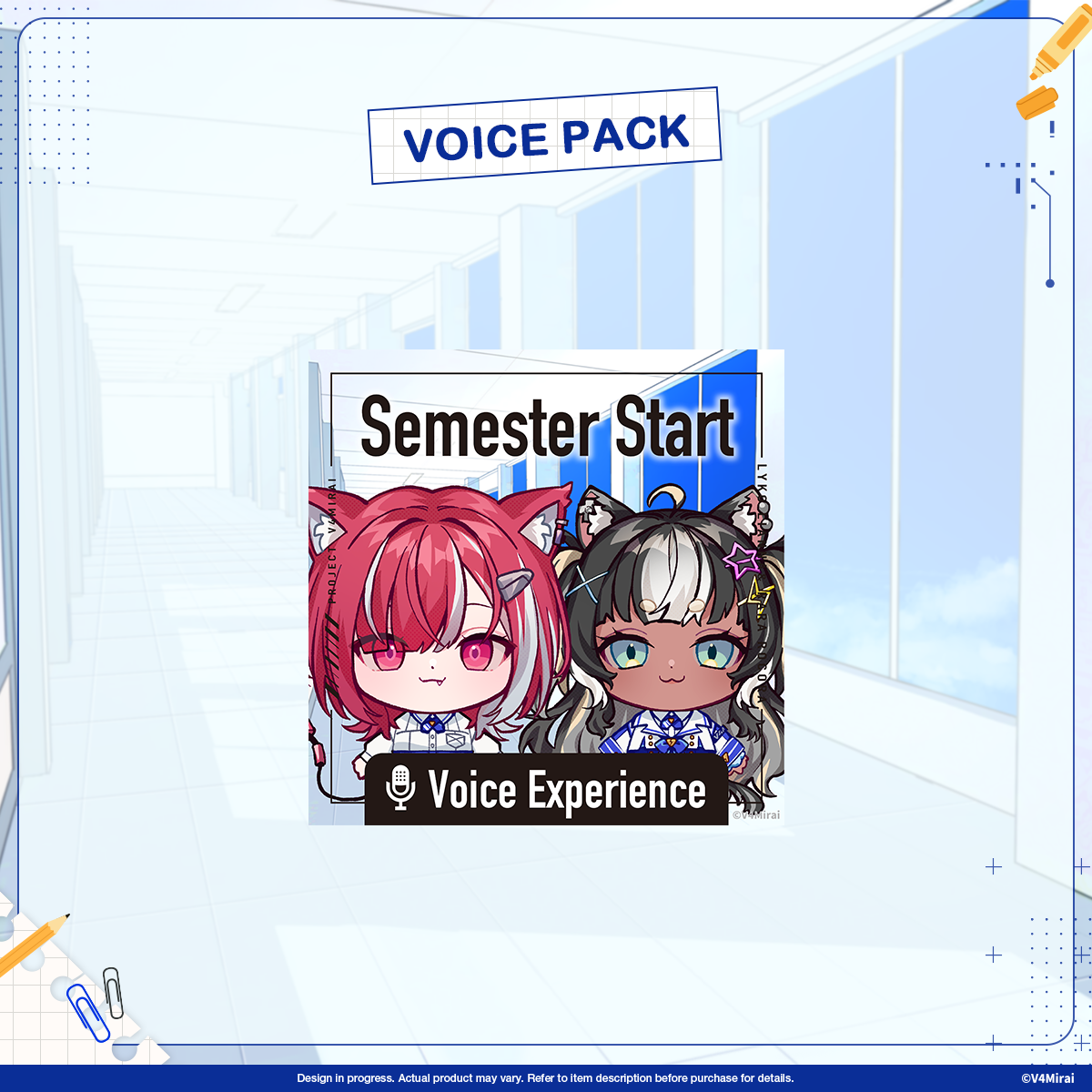 Voice Packs - V4Mirai Semester Start Merch 2025