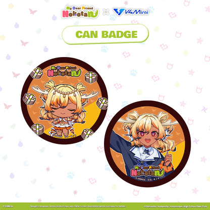 My Deer Friend Nokotan × V4Mirai Collab Merch - Can Badge