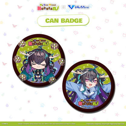 My Deer Friend Nokotan × V4Mirai Collab Merch - Can Badge