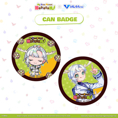 My Deer Friend Nokotan × V4Mirai Collab Merch - Can Badge