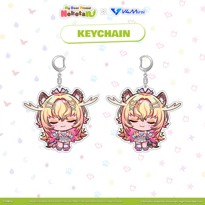 My Deer Friend Nokotan × V4Mirai Collab Merch - Keychain