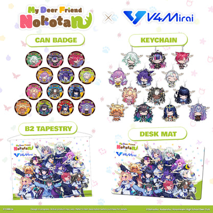 My Deer Friend Nokotan × V4Mirai Collab Merch - Desk Mat
