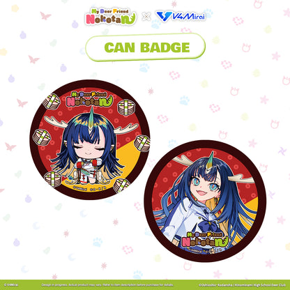 My Deer Friend Nokotan × V4Mirai Collab Merch - Can Badge
