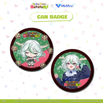 My Deer Friend Nokotan × V4Mirai Collab Merch - Can Badge