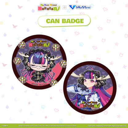 My Deer Friend Nokotan × V4Mirai Collab Merch - Can Badge