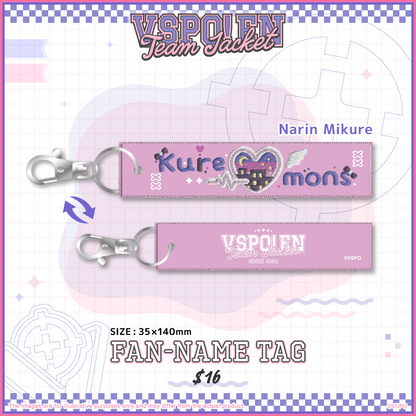 VSPO! EN Team Jacket Series - FAN-NAME TAG