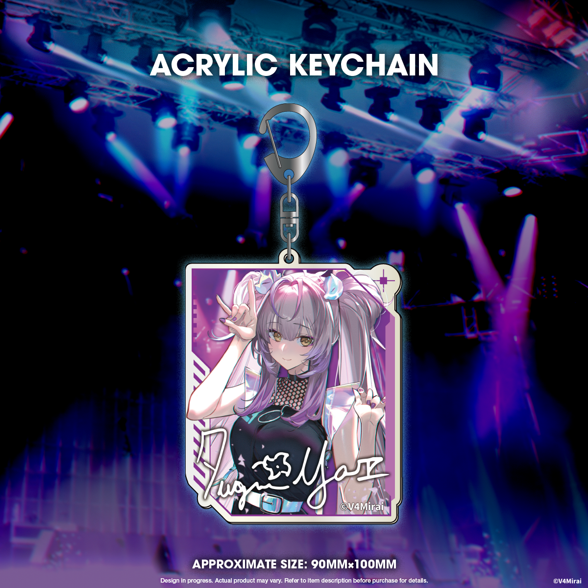 Acrylic Keychain "Yae Yugiri" - V4Mirai 1st Year Anniversary Merch