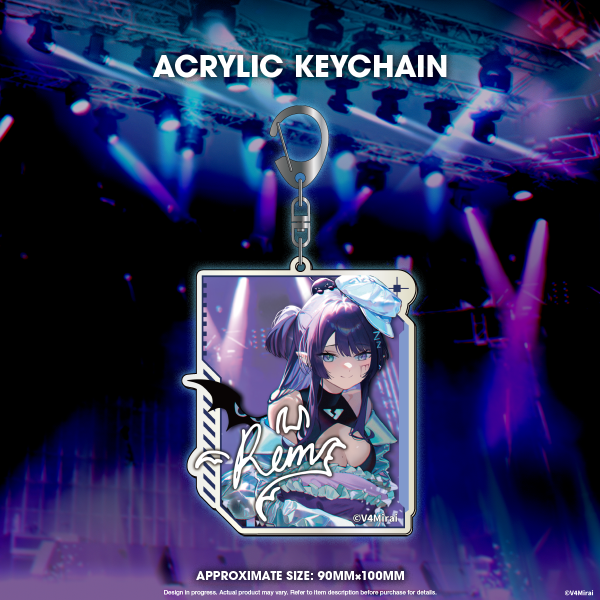 Acrylic Keychain "REM Kanashibari" - V4Mirai 1st Year Anniversary Merch