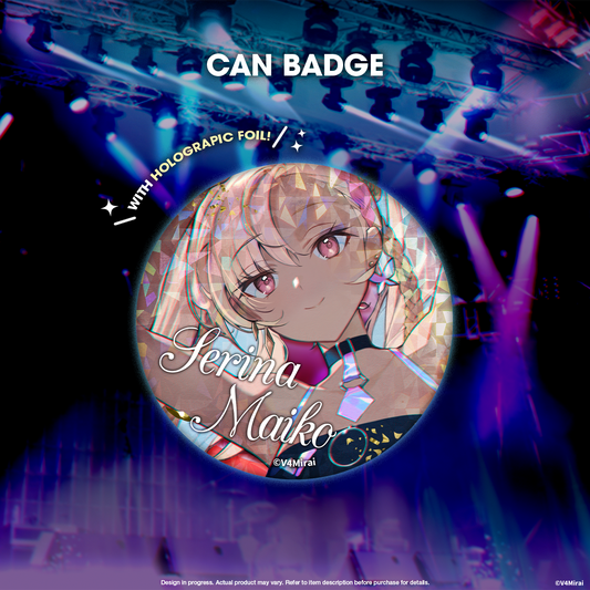 Can Badge "Serina Maiko" - V4Mirai 1st Year Anniversary Merch