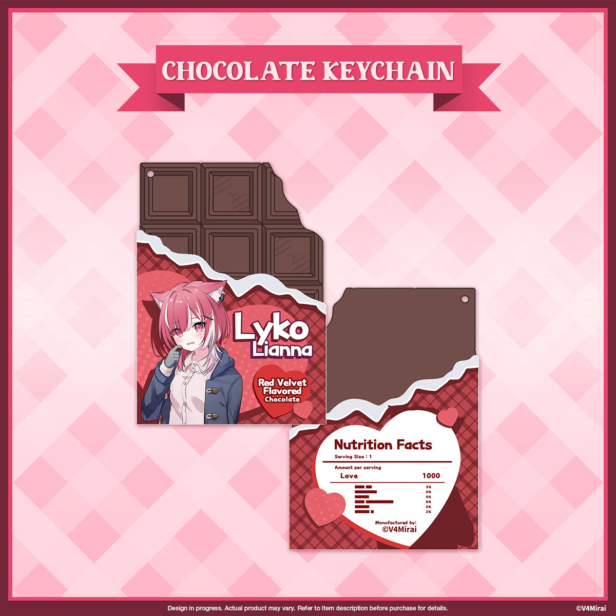 A Very V4 Valentines - Chocolate Keychain (not edible)