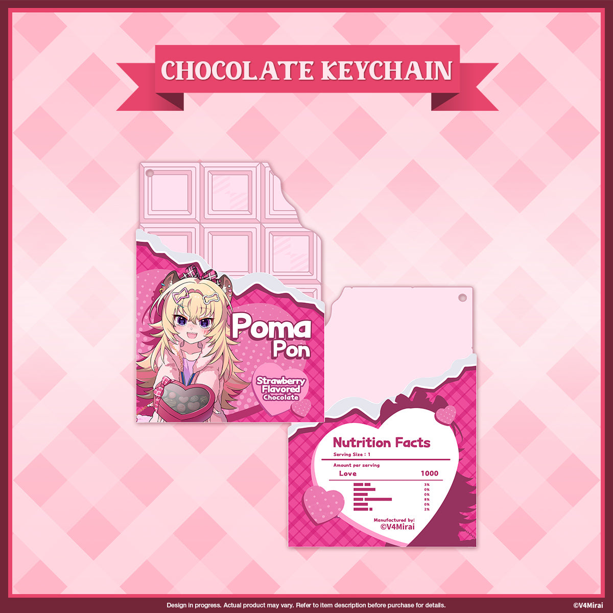 A Very V4 Valentines - Chocolate Keychain (not edible)