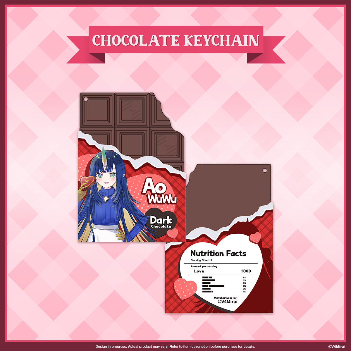 A Very V4 Valentines - Chocolate Keychain (not edible)