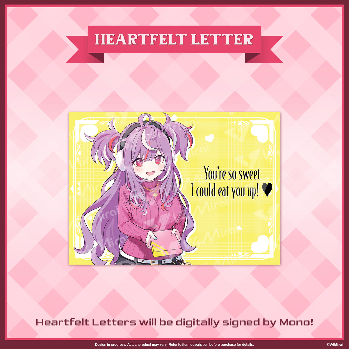 A Very V4 Valentines - Heartfelt Letter