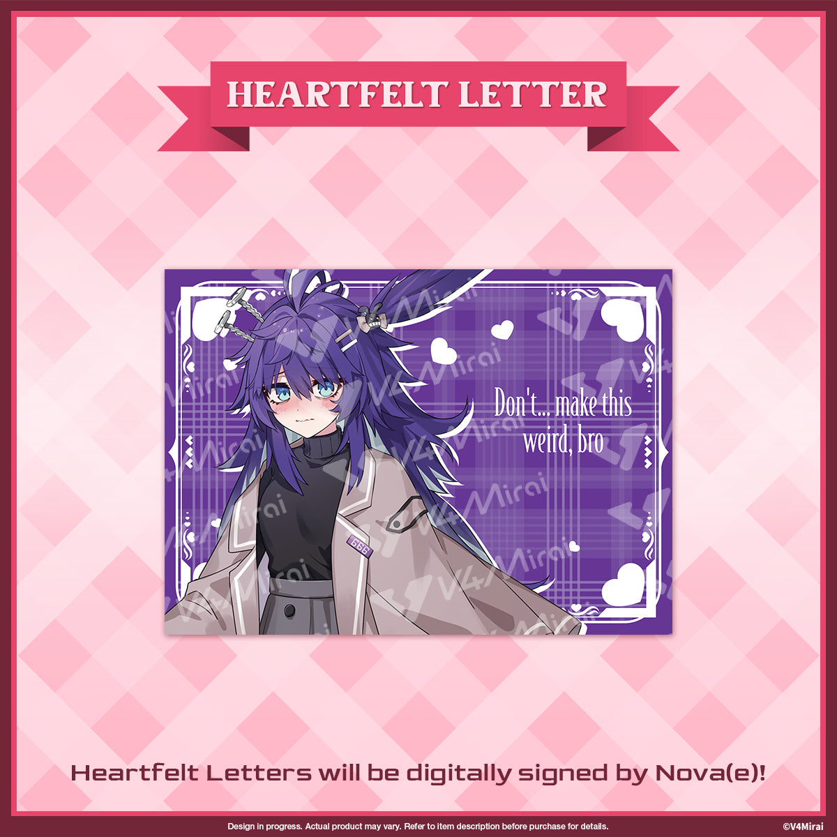 A Very V4 Valentines - Heartfelt Letter