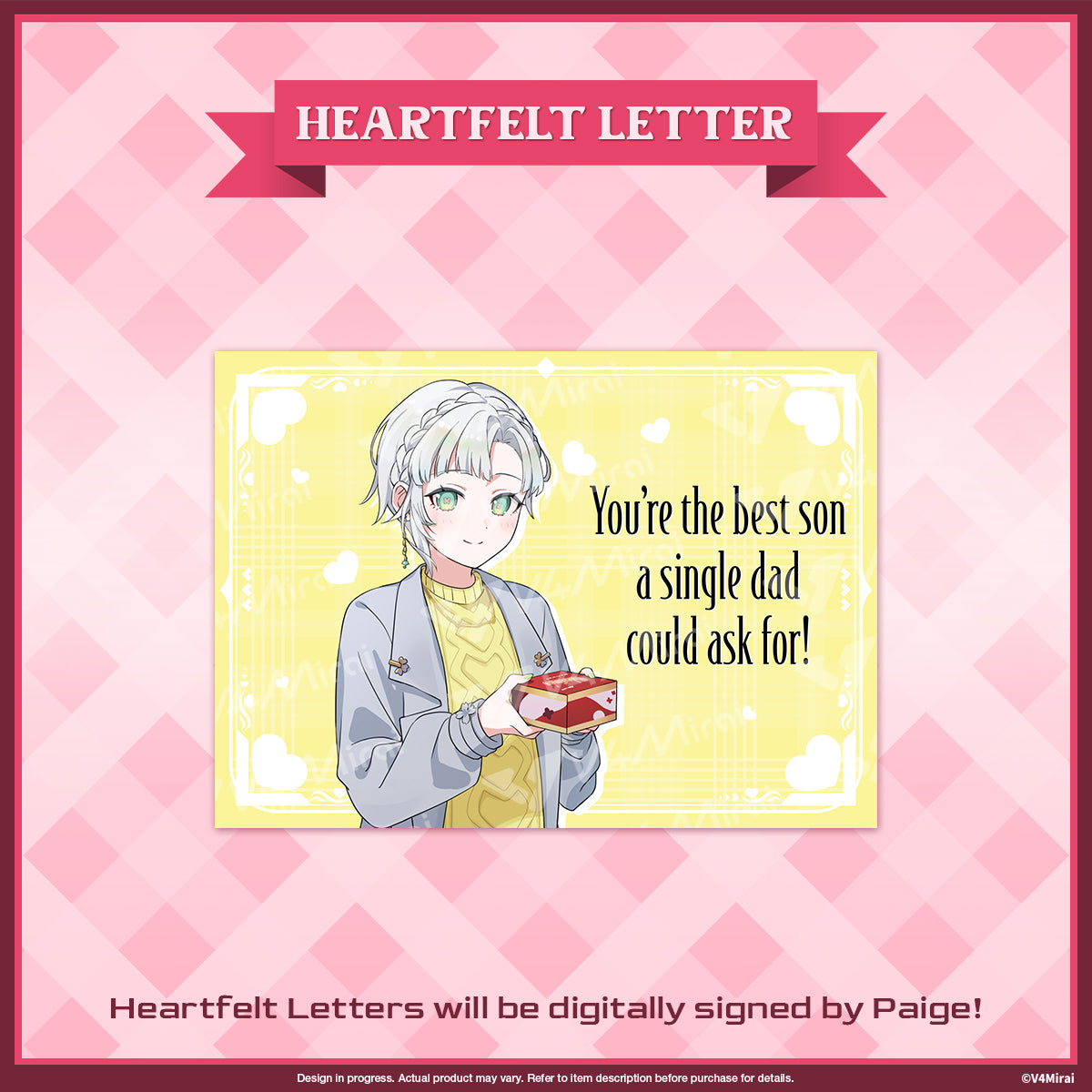 A Very V4 Valentines - Heartfelt Letter