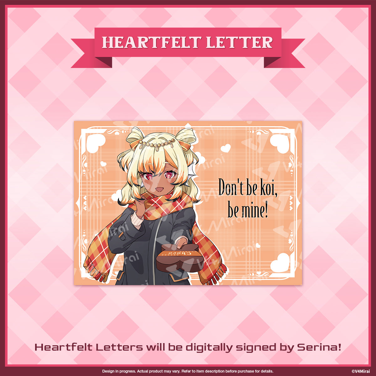 A Very V4 Valentines - Heartfelt Letter