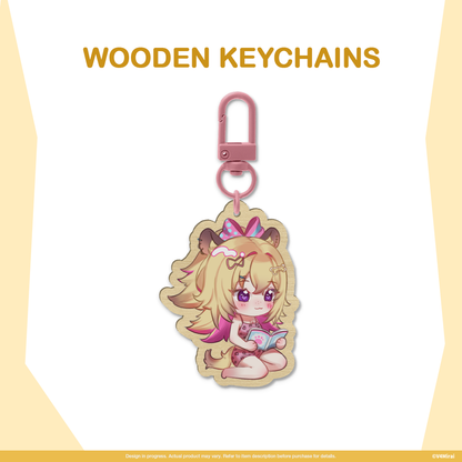 Voltail 2nd Anniversary Merch - Wooden Keychain