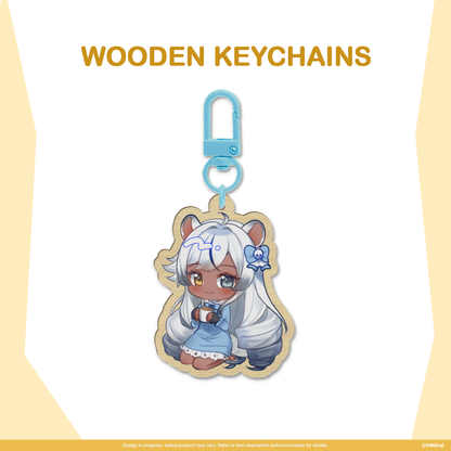 Voltail 2nd Anniversary Merch - Wooden Keychain