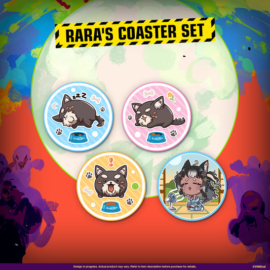 Voltail 1st Anniversary Merch - Rara's Coaster Set