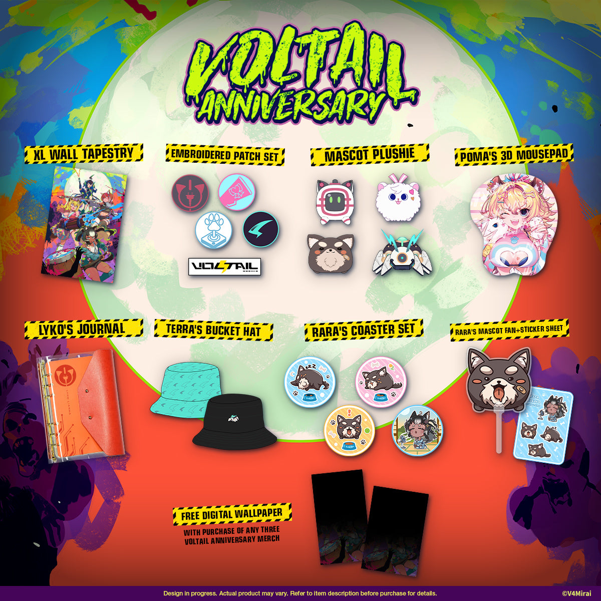 Voltail 1st Anniversary Merch - Lyko's Journal