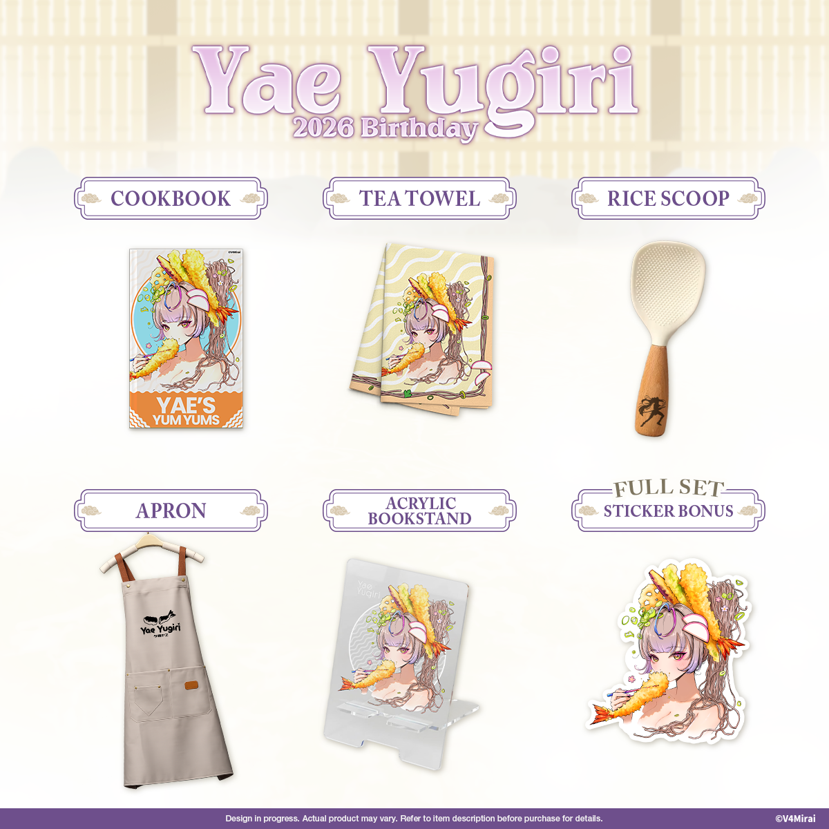 Yae Yugiri Birthday Merch 2026
