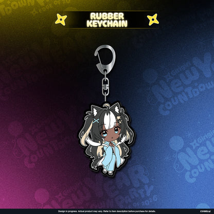 V4Mirai 2026 New Year Blessings Merch - Rubber Keychain