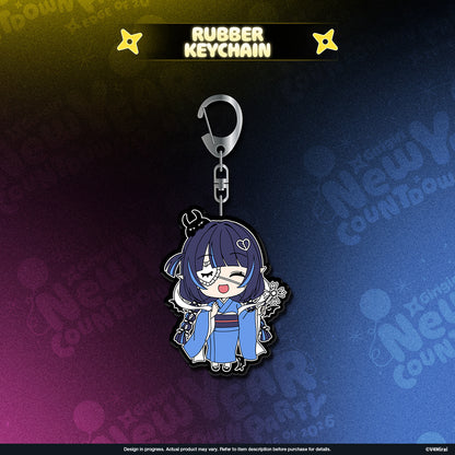 V4Mirai 2026 New Year Blessings Merch - Rubber Keychain