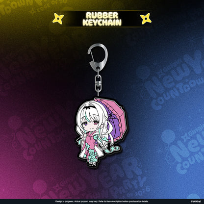 V4Mirai 2026 New Year Blessings Merch - Rubber Keychain