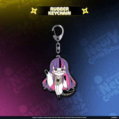 V4Mirai 2026 New Year Blessings Merch - Rubber Keychain