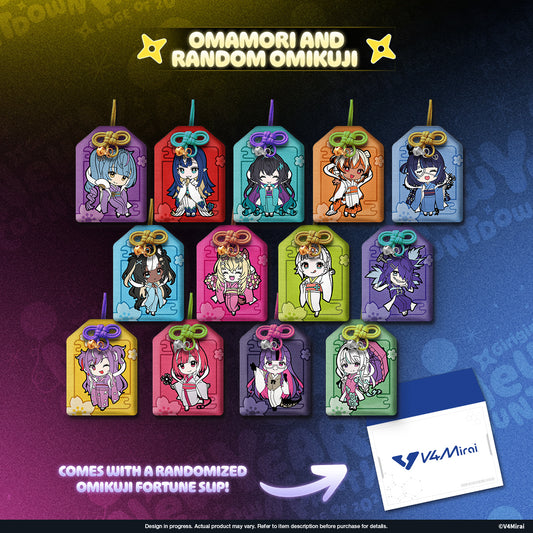 V4Mirai 2026 New Year Blessings Merch - Omamori and random Omikuji