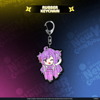 V4Mirai 2026 New Year Blessings Merch - Rubber Keychain