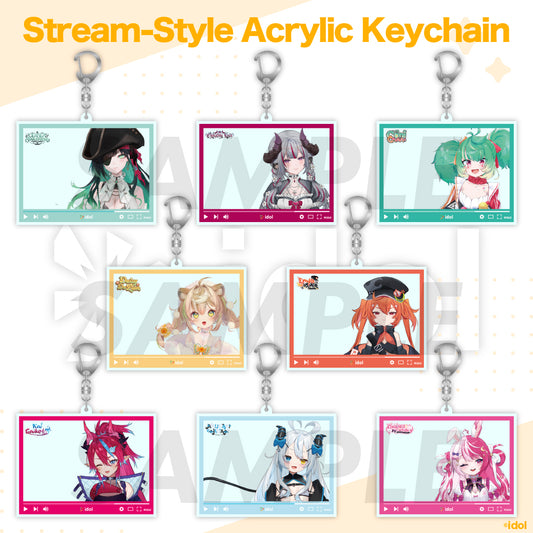 idol Regular Collection - Stream-Style Acrylic Keychain