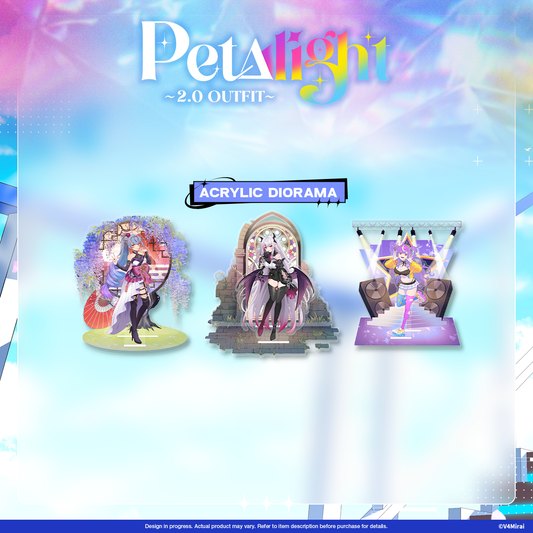 Acrylic Diorama - Petalight Outfit 2.0 Anniversary Merch