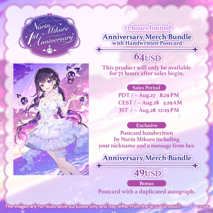 Narin Mikure 1st Anniversary Merch