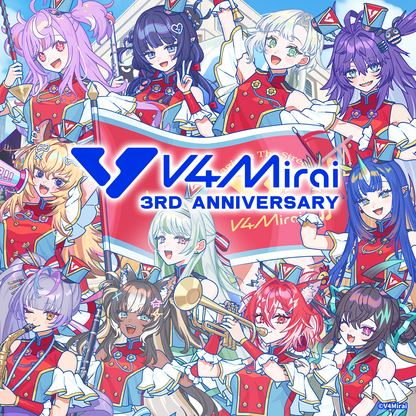 V4Mirai 3rd Anniversary Merch - Group Deskmat