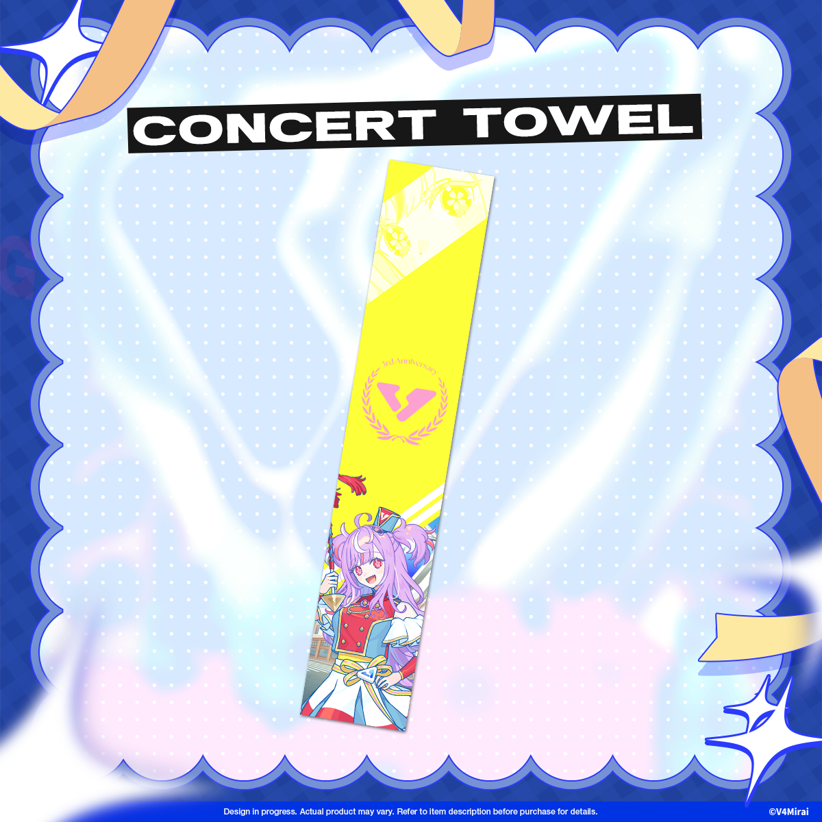 V4Mirai 3rd Anniversary Merch - Concert Towel