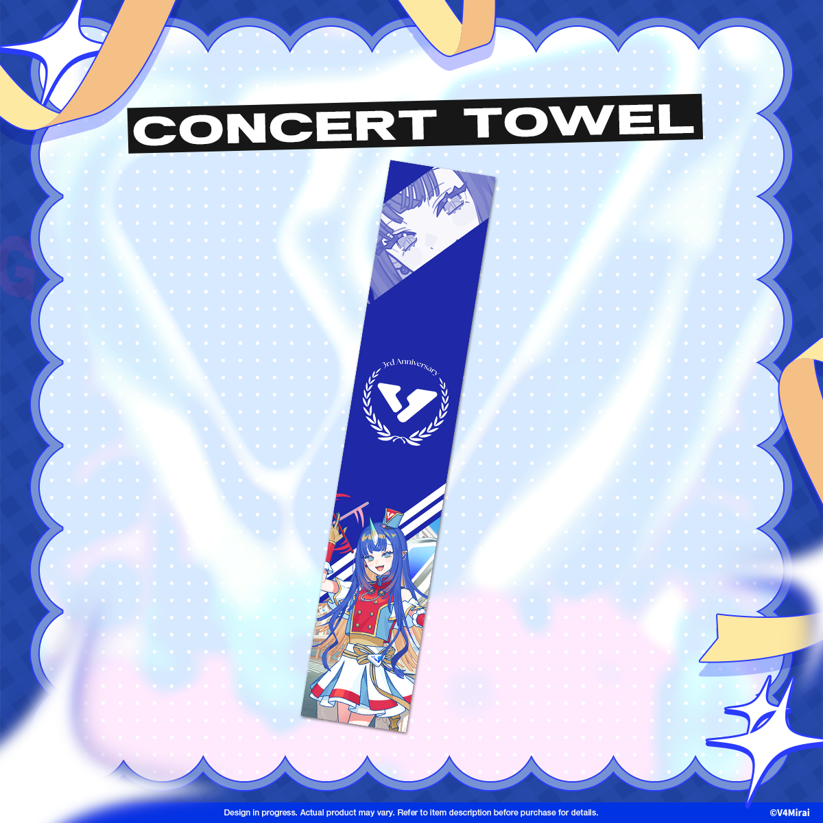 V4Mirai 3rd Anniversary Merch - Concert Towel