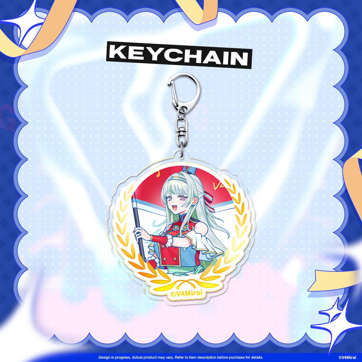 V4Mirai 3rd Anniversary Merch - Acrylic Keychain
