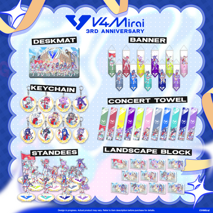 V4Mirai 3rd Anniversary Merch - Banner