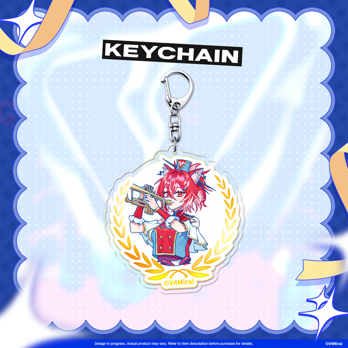 V4Mirai 3rd Anniversary Merch - Acrylic Keychain
